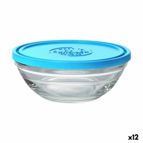 Panier-repas rond avec couvercle Duralex FreshBox Bleu 500 ml (12 Unités) de Duralex, Stockage des aliments - Réf : S2227133,...