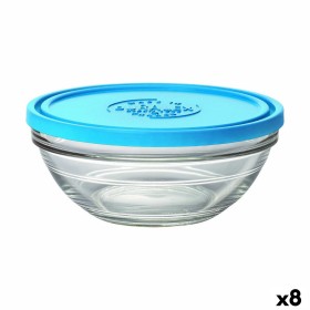 Porta Pranzo Rotondo con Coperchio Duralex FreshBox Azzurro 970 ml ø 17 x 7 cm (8 Unità) di Duralex, Conservazione di aliment...