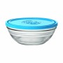 Porta Pranzo Rotondo con Coperchio Duralex FreshBox Azzurro 1,6 L (8 Unità) di Duralex, Conservazione di alimenti - Rif: S222...