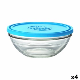 Fiambrera Redonda con Tapa Duralex FreshBox Azul 2,4 L (4 Unidades) de Duralex, Almacenamiento de alimentos - Ref: S2227136, ...