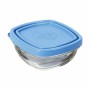 Fiambrera Cuadrada con Tapa Duralex FreshBox Azul 150 ml 9 x 9 x 4 cm (12 Unidades) de Duralex, Almacenamiento de alimentos -...