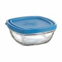 Fiambrera Cuadrada con Tapa Duralex FreshBox Azul 300 ml 11 x 11 x 5 cm (12 Unidades) de Duralex, Almacenamiento de alimentos...