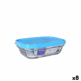 Boîte à repas rectangulaire avec couvercle Duralex Freshbox 400 ml Bleu (8 Unités) de Duralex, Stockage des aliments - Réf : ...