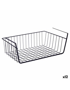 Cestino per Mobile della Cucina Nero Ferro 42 x 14 x 26 cm (12 Unità) da Kinvara, Ripiani e supporti - Ref: S3628666, Precio:...