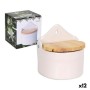 Saleiro com Tampa Azahar Madeira 420 ml 11,7 x 10 x 13 cm (12 Unidades) de BigBuy Home, Dosificadores de molho e especiarias ...