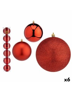 Boules de Noël Diamant Ø 8 cm 6 Unités Cuivre Plastique | Tienda24 Tienda24.eu