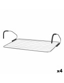 Clothes Line Black Silver 105 x 3 x 54 cm Balcony (4 Units) | Tienda24 Tienda24.eu