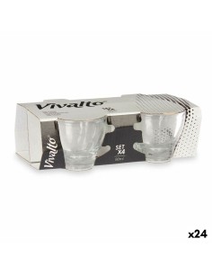 Satz von Kaffeetassen DKD Home Decor Kristall Durchsichtig 260 ml Borosilikatglas | Tienda24 Tienda24.eu