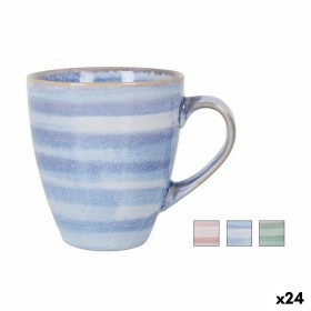 Lot de tasses avec soucoupes DKD Home Decor Jaune Bleu Rouge Vert Grès 180 ml 14 x 14 x 2 cm | Tienda24 - Global Online Shop Tienda24.eu