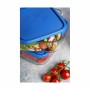 Lunch box Borgonovo Squared Blue 1,8 L 18,5 x 18,5 x 7,4 cm (12 Units) | Tienda24 - Global Online Shop Tienda24.eu