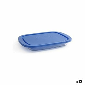 Porta pranzo Borgonovo Igloo Azzurro Rettangolare 800 ml 26 x 18,5 x 3,4 cm (12 Unità) (26 x 18,5 x 3,4 cm) di Borgonovo, Con...