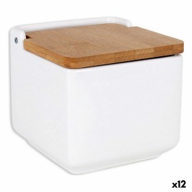 Salière avec couvercle Versa Céramique Bambou (10,5 x 11 x 11 cm) | Tienda24 - Global Online Shop Tienda24.eu