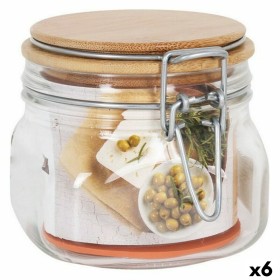 Panier-repas carré avec couvercle Quttin Transparent 750 ml 16 x 16 x 7 cm (6 Unités) | Tienda24 - Global Online Shop Tienda24.eu