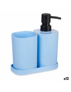 Bath Set Black 3 Pieces Plastic Bamboo | Tienda24 Tienda24.eu