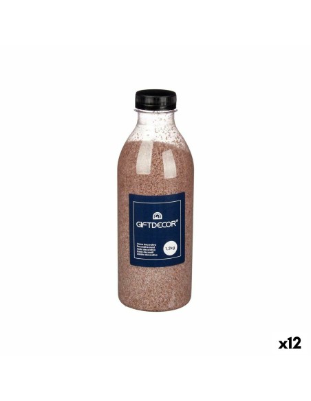 Dekorativer Sand Braun 1,2 kg (12 Stück) | Tienda24 Tienda24.eu