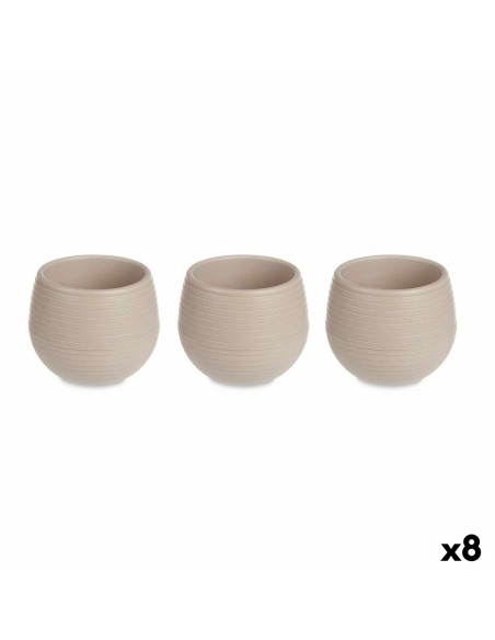 Blumentopfset Taupe Kunststoff 8 x 8 x 7 cm (8 Stück) | Tienda24 Tienda24.eu