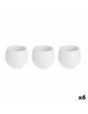 Set de pots Blanc Plastique 12 x 12 x 11 cm (6 Unités) | Tienda24 Tienda24.eu