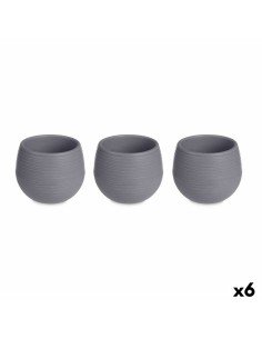 Set de pots Taupe Plastique 8 x 8 x 7 cm (8 Unités) | Tienda24 Tienda24.eu