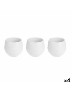 Set di Vasi Bianco Plastica 16,5 x 16,5 x 14,5 cm (4 Unità) da Ibergarden, Vasi tradizionali - Ref: S3628981, Precio: €33.41,...