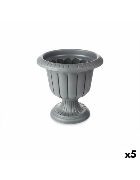 Cache-pot Verre Anthracite Plastique 47,6 x 47 x 47,4 cm (5 Unités) | Tienda24 Tienda24.eu