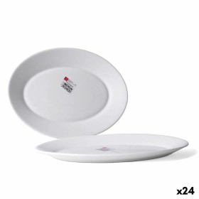 Fuente de Cocina Bormioli Toledo Blanco Vidrio Ovalado 30 x 21 x 2,7 cm (24 Unidades) de Bormioli, Platos y fuentes - Ref: S2...