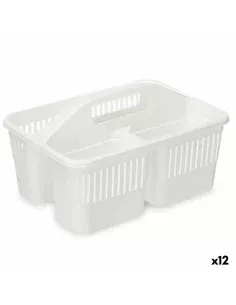 Organizador Limpieza Blanco Plástico 31,3 x 18 x 22 cm (12 Unidades) de BigBuy Home, Utensilios de limpieza - Ref: S3629033, ...