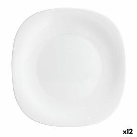 Tablett für Snacks Ariane Alaska Weiß aus Keramik karriert 11,4 x 11,4 cm (18 Stück) | Tienda24 - Global Online Shop Tienda24.eu