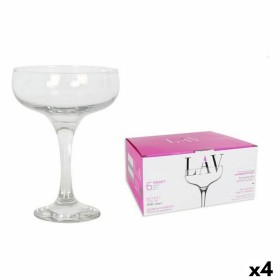 Set of cups LAV Misket Crystal 235 cc champagne (4 Units) by LAV, Champagne flute - Ref: S2227694, Price: 31,22 €, Discount: %