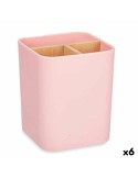 Zahnbürstenhalter Rosa Bambus Polypropylen 9 x 11 x 9 cm (6 Stück) | Tienda24 Tienda24.eu