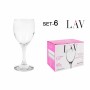 Set di calici da vino LAV Bianco 200 ml 6 Pezzi (4 Unità) di LAV, Calici per il vino - Rif: S2227706, Prezzo: 29,20 €, Sconto: %