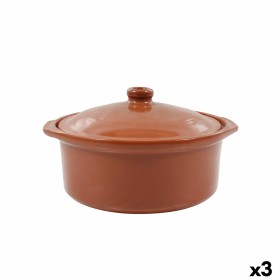 Saucepan Azofra With lid Baked clay 24,5 x 23 x 16,7 cm (3 Units) by Azofra, Terrines - Ref: S2227820, Price: 27,23 €, Discou...