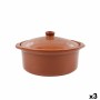 Cazuela Azofra Con Tapa Barro cocido 24,5 x 23 x 16,7 cm (3 Unidades) de Azofra, Cazuelas y terrinas - Ref: S2227820, Precio:...