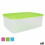 Fiambrera Rectangular con Tapa Rectangular 8 L 36 x 24,5 x 13 cm (6 Unidades) de BigBuy Cooking, Almacenamiento de alimentos ...