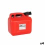 Réservoir de carburant avec entonnoir Continental Self Rouge 5 L (4 Unités) 5 L de Continental, Équipement de manutention des...