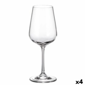 Set of cups Bohemia Crystal Sira 360 ml White 6 Pieces 6 x 8 x 22 cm (6 Units) (4 Units) by Bohemia Crystal, Wine glasses - R...