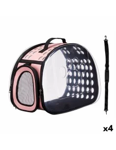 Cage de Transport Noir Rose Plastique 37 x 17 x 22 cm (6 Unités) | Tienda24 Tienda24.eu