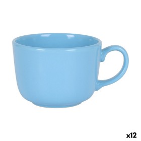 Taza Azul Cerámica 500 ml (12 Unidades) de BigBuy Home, Tazas - Ref: S2227997, Precio: 24,67 €, Descuento: %