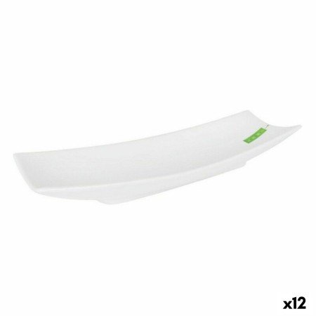 Vassoio La Mediterránea Yummy Porcellana Bianco 35,3 x 12 x 5 cm (12 Unità) (35,3 x 12 x 5 cm) | Tienda24 - Global Online Shop Tienda24.eu