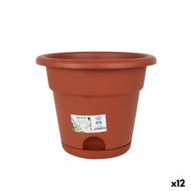 Maceta con Plato Dem Greentime Marrón 25 x 25 x 20 cm (12 Unidades) de Dem, Macetas para flores - Ref: S2228085, Precio: 19,5...