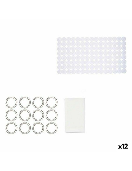 Bath Set White PVC Polyethylene EVA (12 Units) | Tienda24 Tienda24.eu