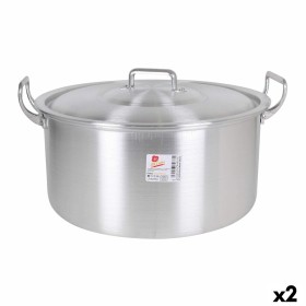 Casserole avec Couvercle Aluminium 44 x 39 x 21 cm (2 Unités) de BigBuy Cooking, Faitouts - Réf : S2228159, Prix : 52,62 €, R...