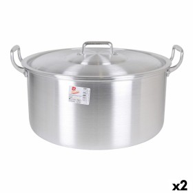 Cacerola Con Tapa Aluminio 45 x 39 x 22 cm (2 Unidades) de BigBuy Cooking, Cacerolas - Ref: S2228160, Precio: 64,64 €, Descue...