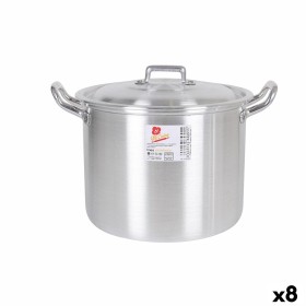 Pentola con Coperchio Alluminio 27 x 22 x 20 cm (8 Unità) di BigBuy Cooking, Pentole universali - Rif: S2228162, Prezzo: 64,7...