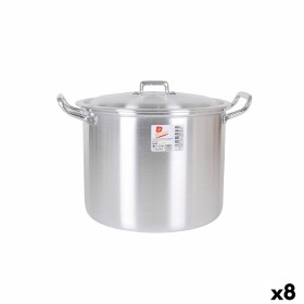 Olla con Tapa Aluminio 31,5 x 26 x 21 cm (8 Unidades) de BigBuy Cooking, Ollas rectas - Ref: S2228164, Precio: 90,62 €, Descu...