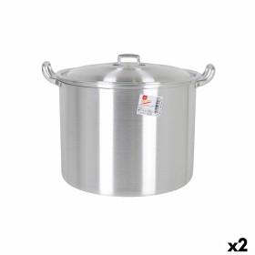 Olla con Tapa Aluminio 39 x 33 x 27 cm (2 Unidades) de BigBuy Cooking, Ollas rectas - Ref: S2228167, Precio: 43,54 €, Descuen...