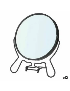 Miroir Grossissant Noir Fer 13 x 15,3 x 1,5 cm (12 Unités) de Berilo, Miroirs - Ref: S3629484, Precio: 20,56 €, Descuento: %