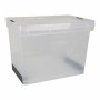 Caja de Almacenaje con Tapa Evolution Transparente 39 x 29 x 20,5 cm (6 Unidades) (39 x 29 x 20,5 cm) de BigBuy Home, Cajas y...