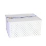 Caja de Almacenaje con Tapa Tontarelli Arianna 33 x 29 x 16 cm (4 Unidades) Blanco 13 L de Tontarelli, Cubos de almacenaje co...