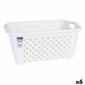 Cesto per i Panni Tontarelli 8065405/112 35 L Bianco Rettangolare 58 x 38 x 26 cm (6 Unità) di Tontarelli, Ceste per la bianc...