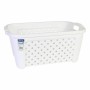 Laundry Basket Tontarelli 8065405/112 35 L White Rectangular 58 x 38 x 26 cm (6 Units) by Tontarelli, Laundry Baskets - Ref: ...